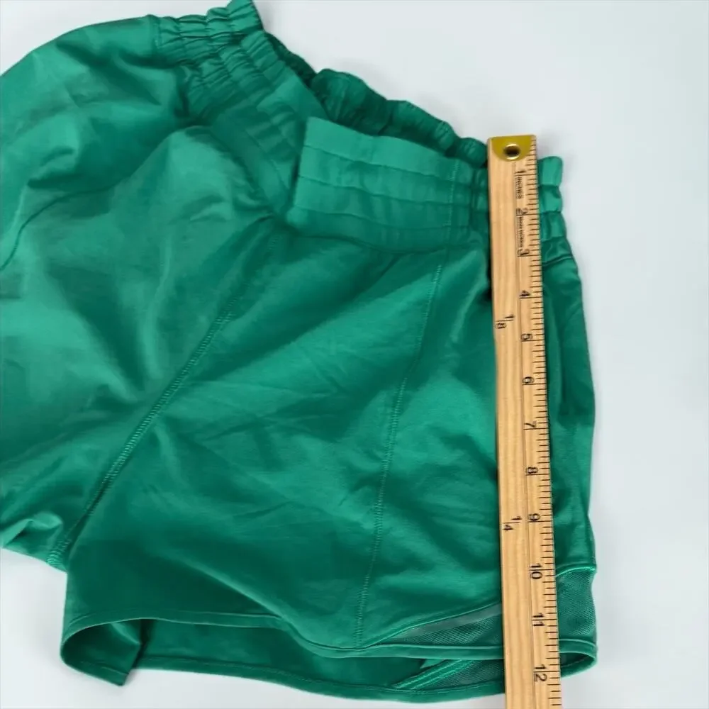Lululemon Hotty Hot High-Rise Lined Running Shorts Green Size 6